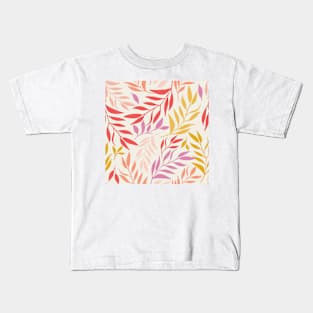 Pretty leaf repeat pattern Kids T-Shirt